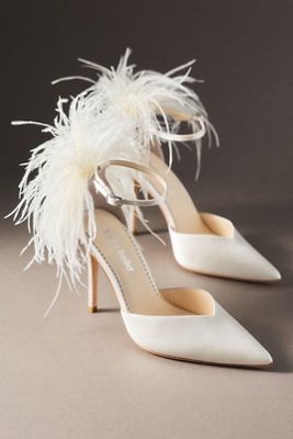 Bella Belle Tate Faux Feather Pumps 