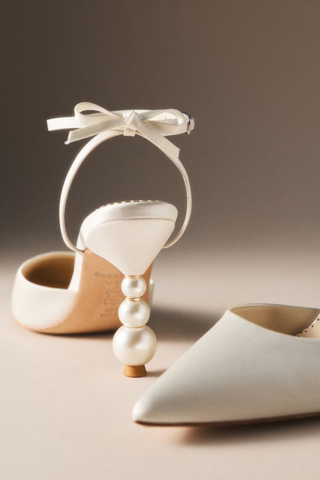 Bella Belle Nomi Pearl Pointed Toe Pumps #1