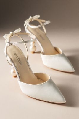 Bella Belle Nomi Pearl Pointed Toe Pumps