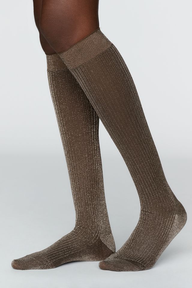 By Anthropologie Lurex Knee High Socks #2