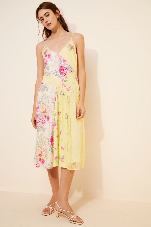 Sleeveless Patchwork Slip Dress #1