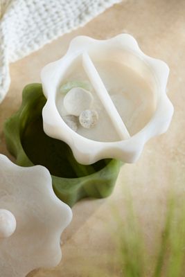 Resin Flower Stackable Two-Tier Trinket Box