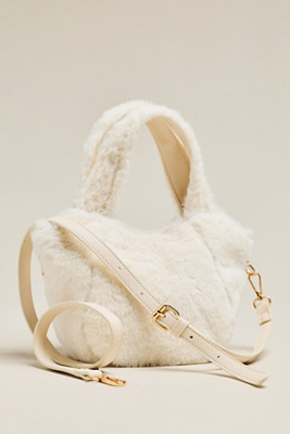 Sonia Faux Fur Mini Slouchy Tote Bag | Anthropologie