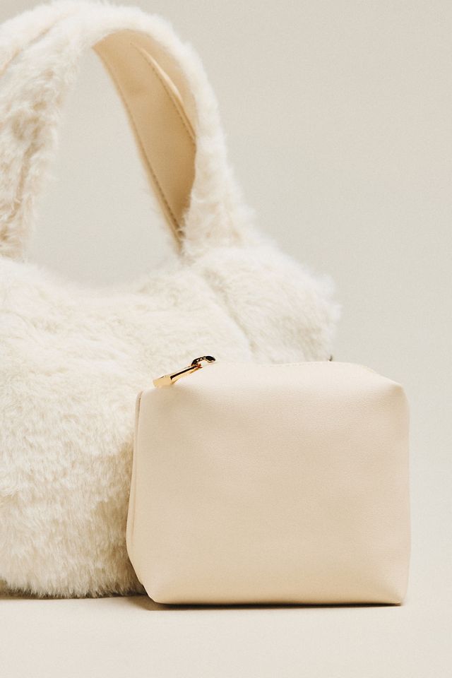 Sonia Faux Fur Mini Slouchy Tote Bag #2