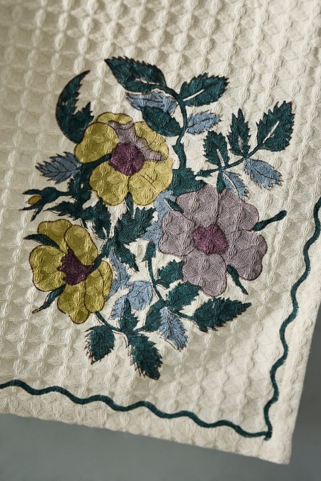 Floral Bouquet Cotton Hand Towel  #1