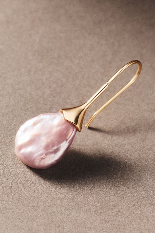 By Anthropologie Pearl-Tipped Drop Earrings #1