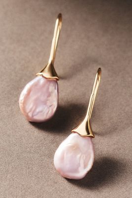 By Anthropologie Pearl-Tipped Drop Earrings