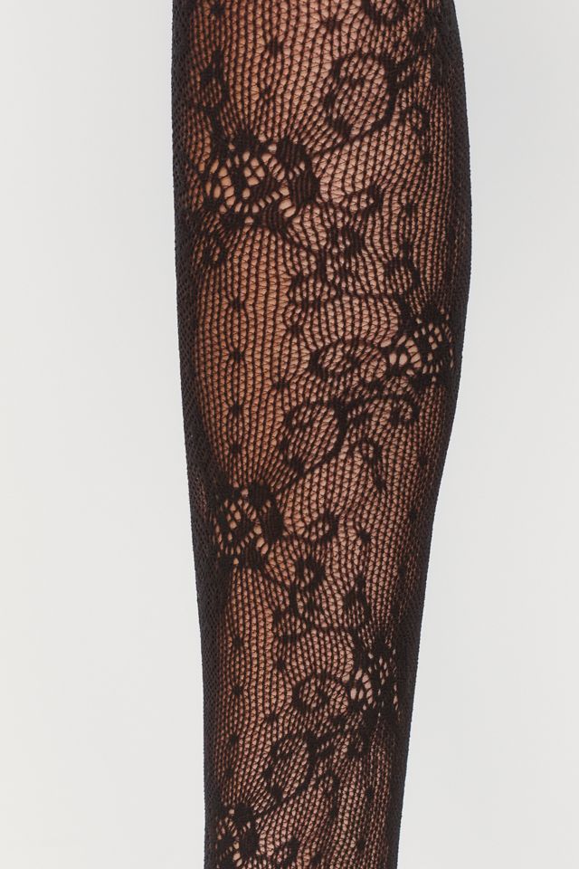 High Heel Jungle Lace Thigh High Socks #1