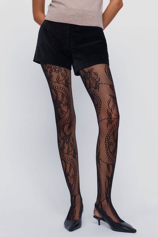 High Heel Jungle Monet Lace Tights #1