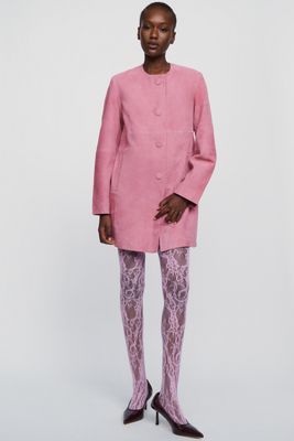 High Heel Jungle Rosa Lace Tights