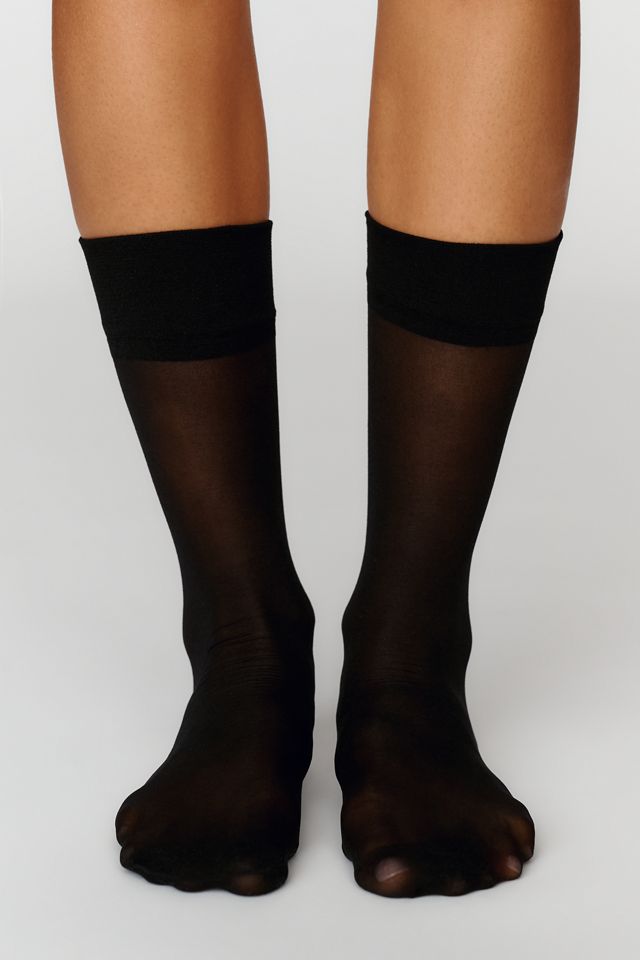 Commando Sheer Essential Crew Socks #1