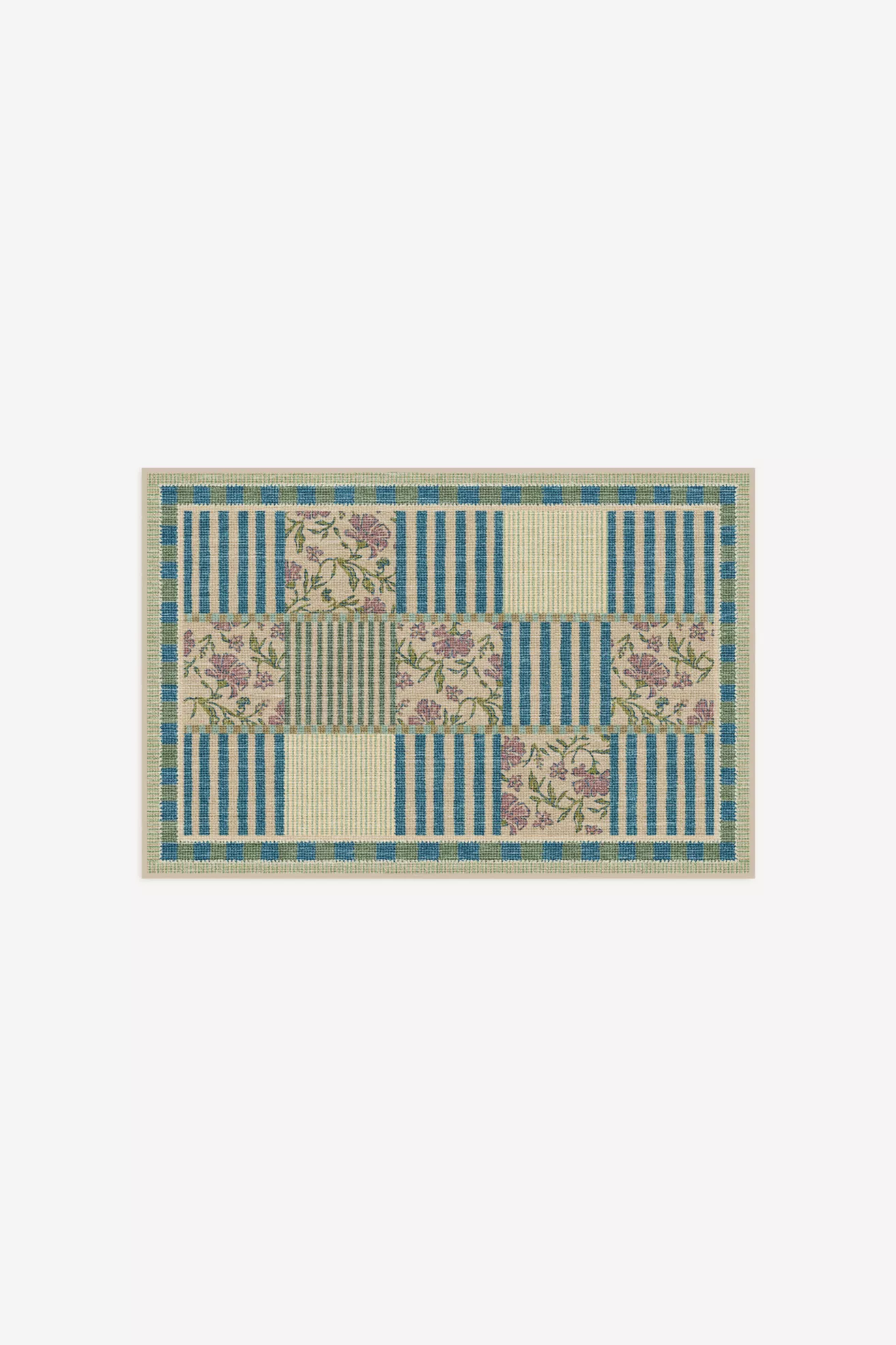 Ruggable Washable Wendel Patchwork Rug - thumbnail 4