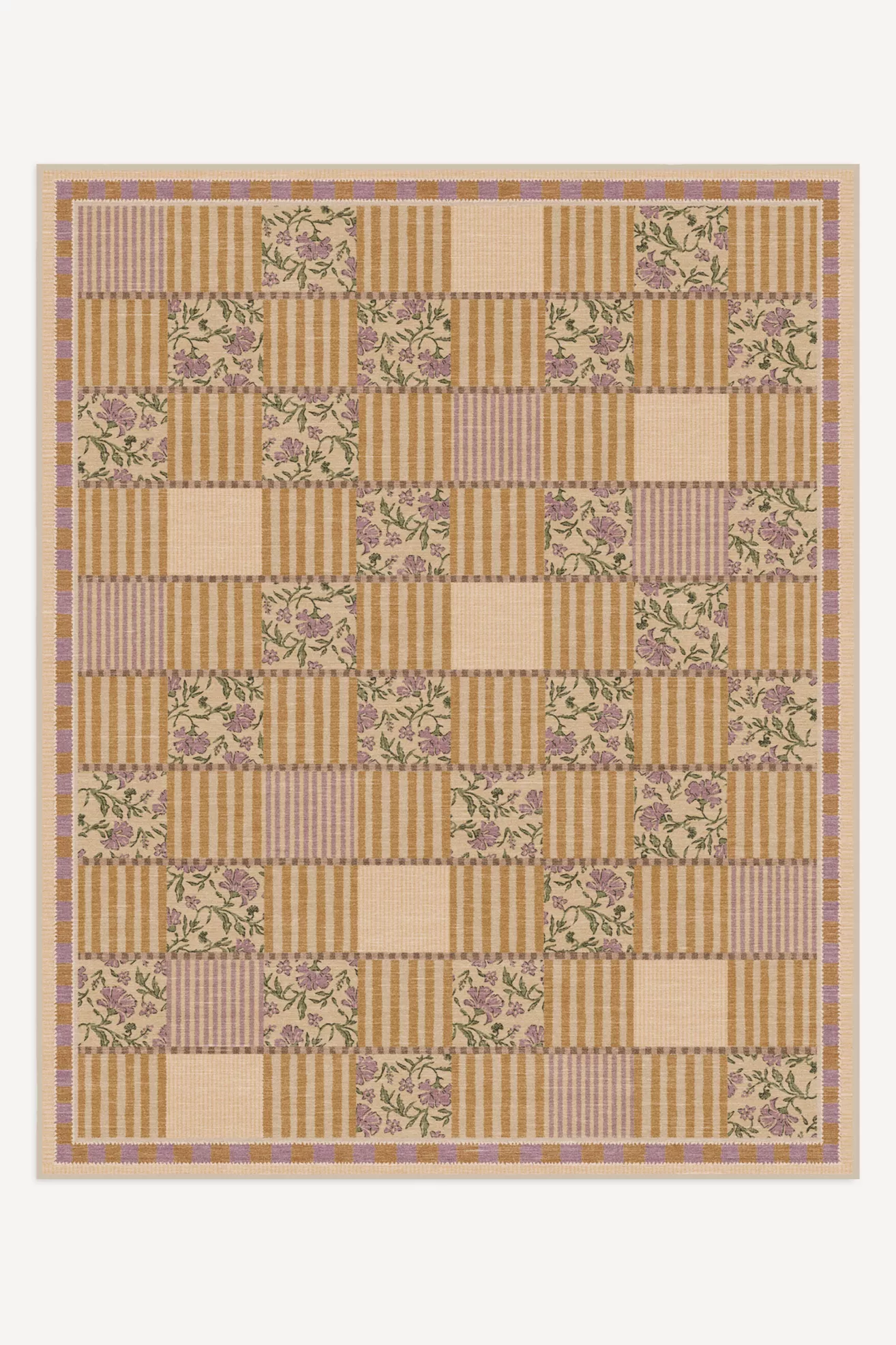 Ruggable Washable Wendel Patchwork Rug - thumbnail 6