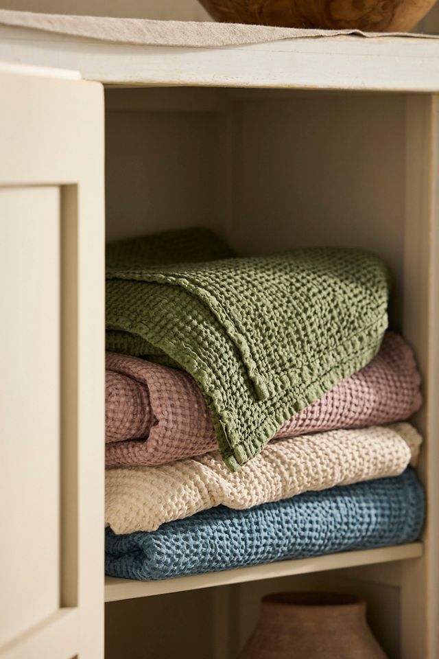 Waffle Linen + Cotton Throw #2