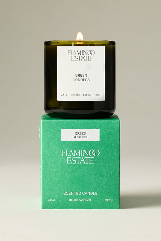 Flamingo Estate Fresh Green Goddess Boxed Glass Candle #3