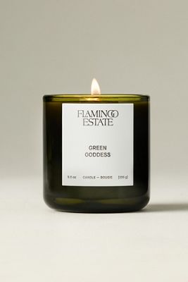 Flamingo Estate Fresh Green Goddess Boxed Glass Candle
