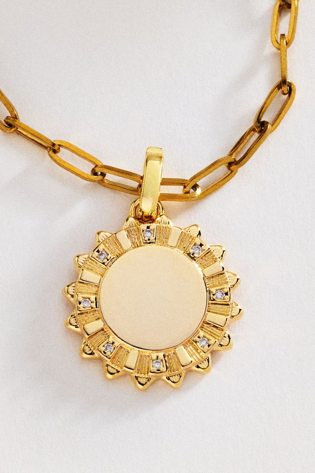 By Anthropologie Encrusted Sun Charm #1