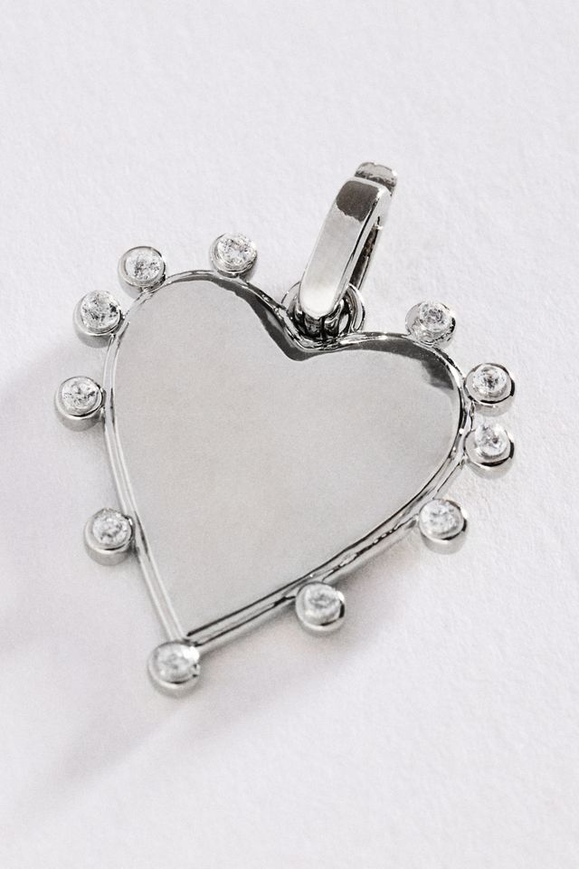 By Anthropologie Crystal Heart Charm #1