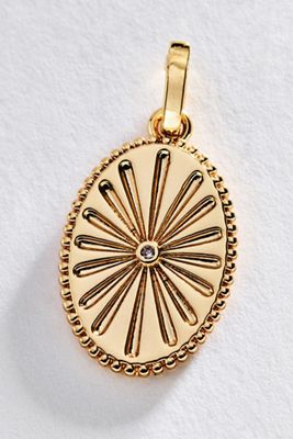 By Anthropologie Oval Medallion Charm