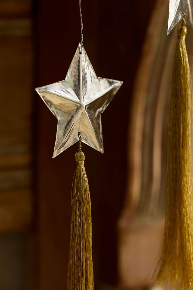Star Tassel Ornaments, Set of 4 #1