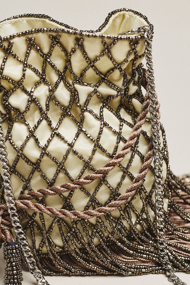 Maeve Cinched Rope & Fring Pouch #3