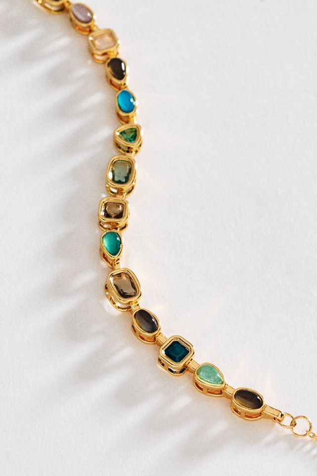 By Anthropologie Mixed Gemstone Bracelet #1