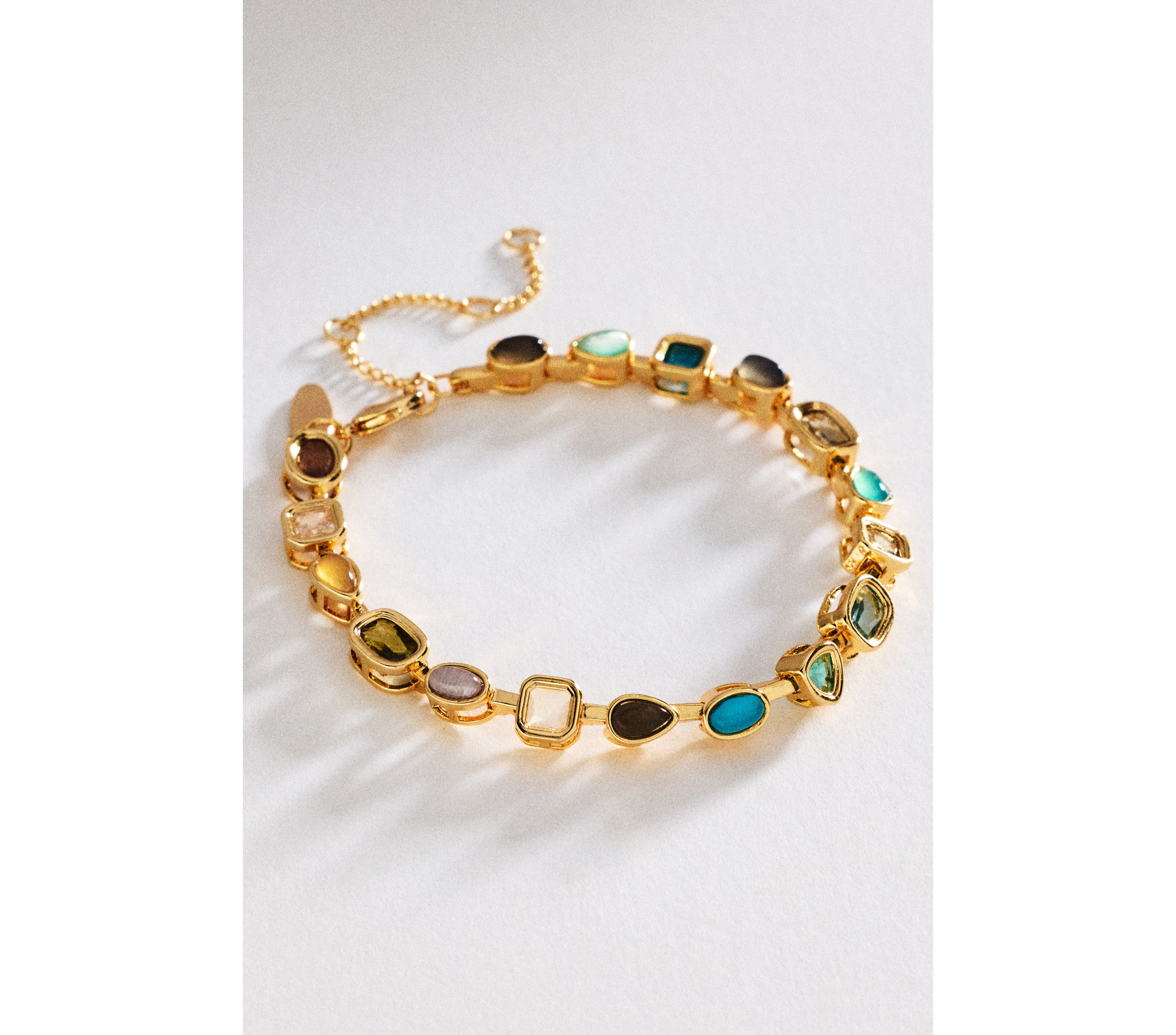 By Anthropologie Mixed Gemstone Bracelet