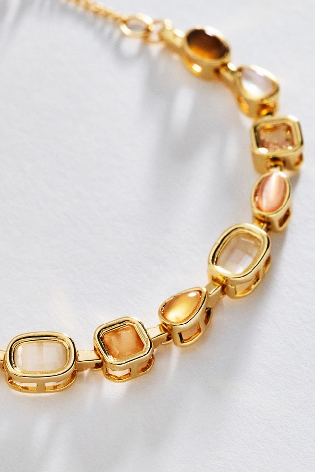 By Anthropologie Mixed Gemstone Bracelet #1