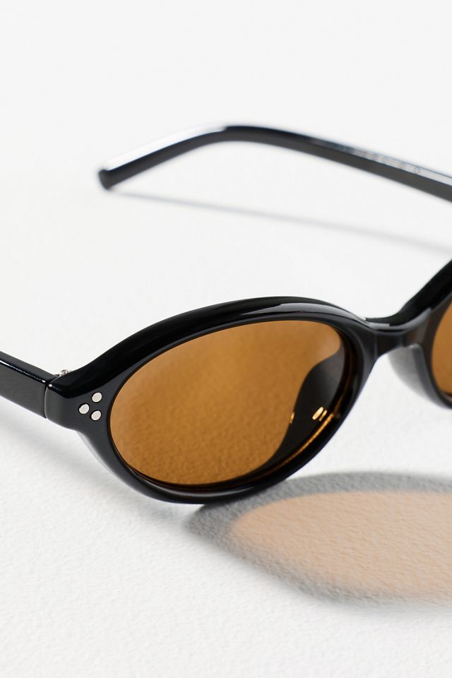 By Anthropologie Slim Oval Sunglasses #2