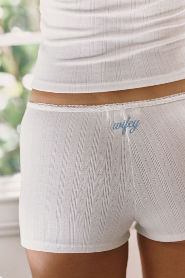By Anthropologie Pointelle Wifey Shorts #2