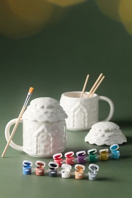 Gingerbread House Mug DIY Painting Kit