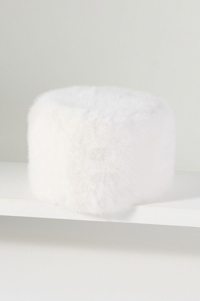 Lucky Zone Faux Fur Pillbox Hat #1