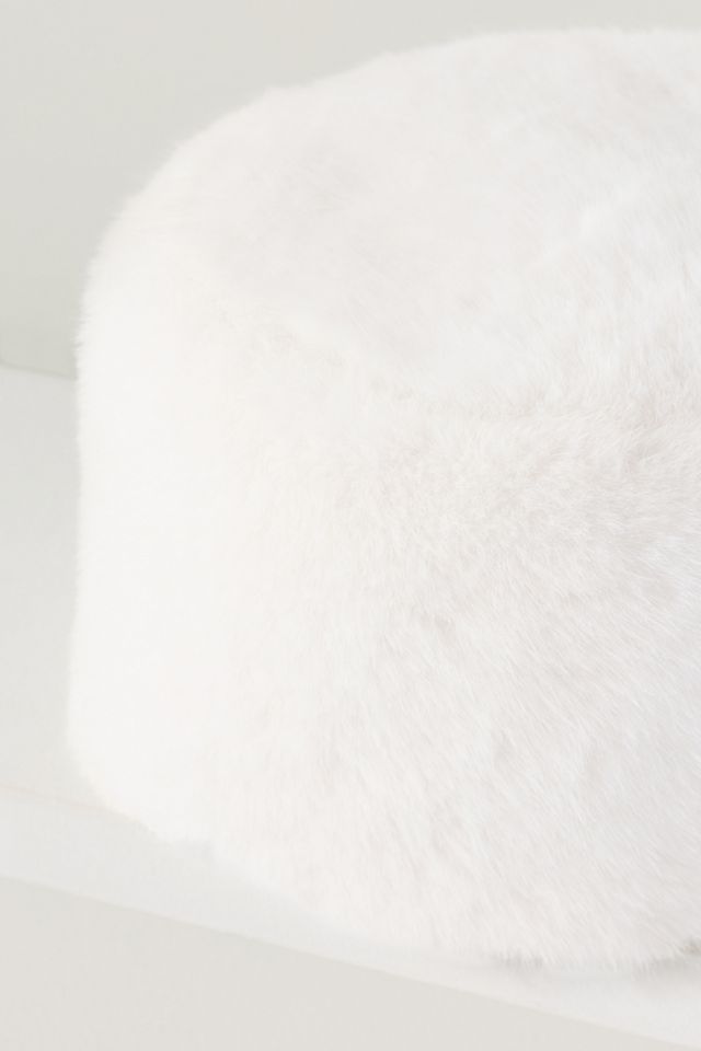 Lucky Zone Faux Fur Pillbox Hat #2