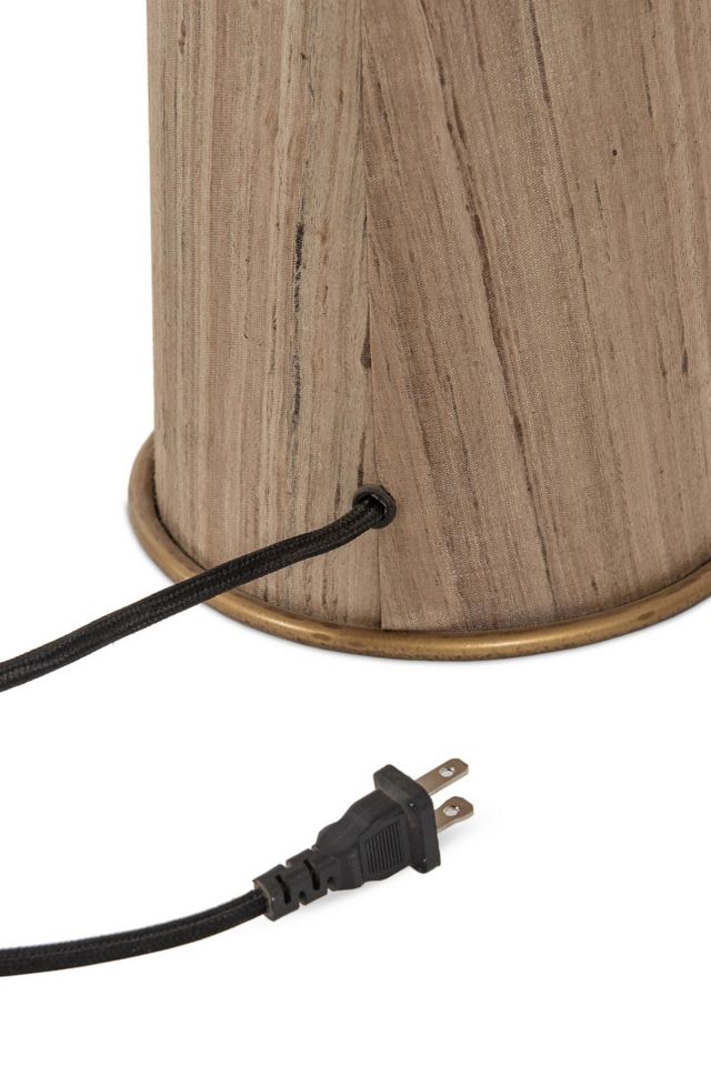 Cordelia Ruched Raw Silk Floor Lamp #6