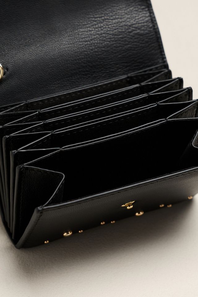By Anthropologie Leather Studded Wallet with Keychain #2