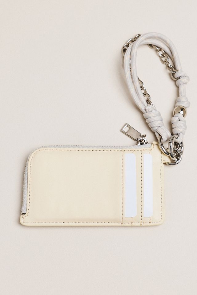 By Anthropologie Leather L-Zip Card Case #1