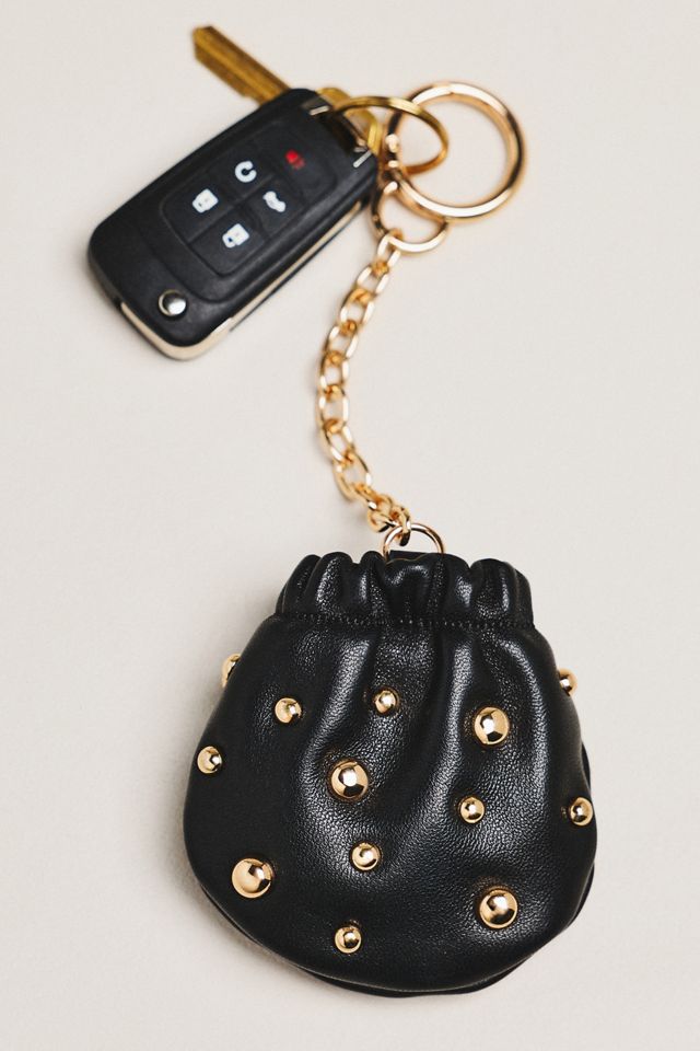 By Anthropologie Studded Pouch Keychain #1