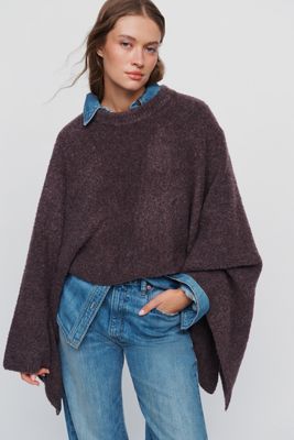 By Anthropologie Wool Blend Poncho