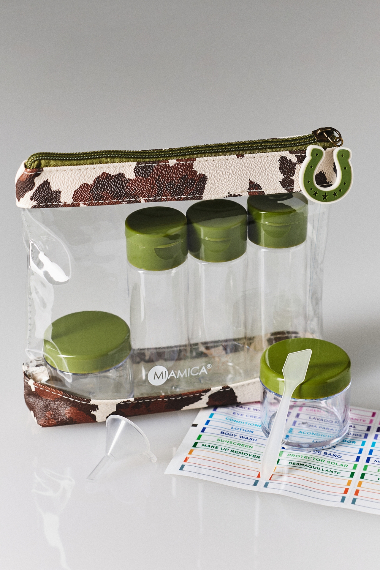 Miamica Cowboy Core 8 Piece Cylinder Bottle Set