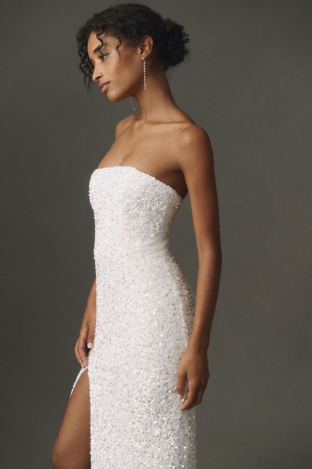 Helsi Lola Strapless Sequin Maxi Dress #3