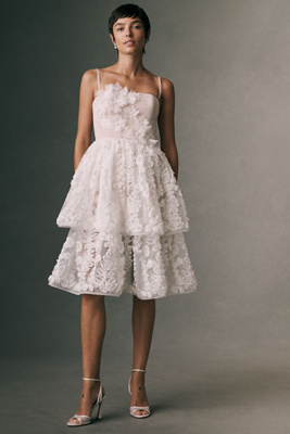 Helsi Juliette Tiered Midi Dress In Ivory