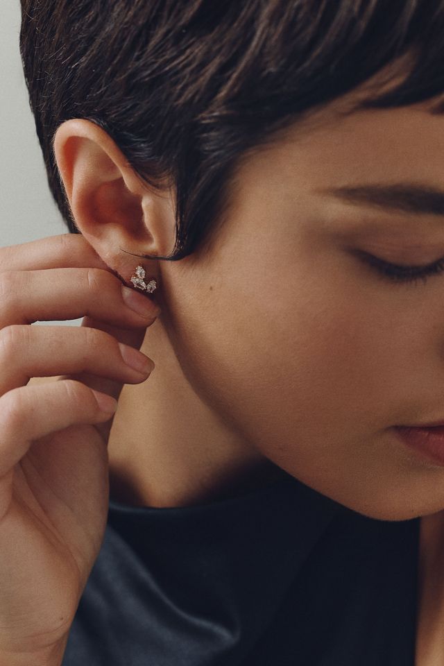 NADRI Marquise Crystal Cluster Post Earrings #2