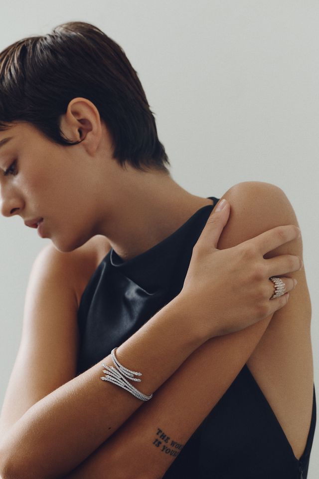 NADRI Diva Fan Hinge Cuff Bracelet #4