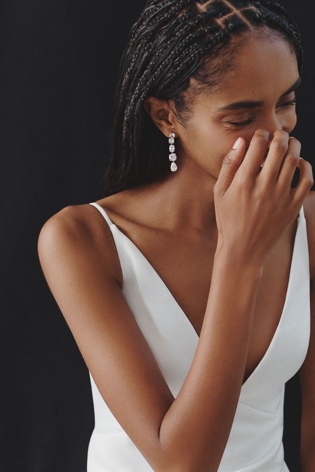 NADRI Kai Linear Drop Earrings #1