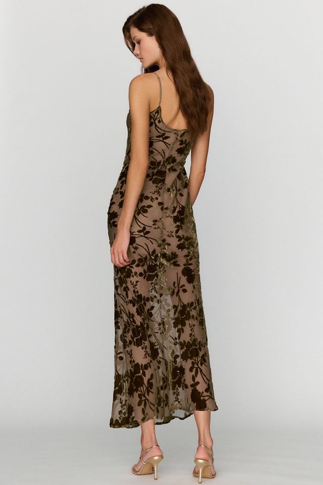 Hutch Burnout Velvet Slip Maxi Dress #2