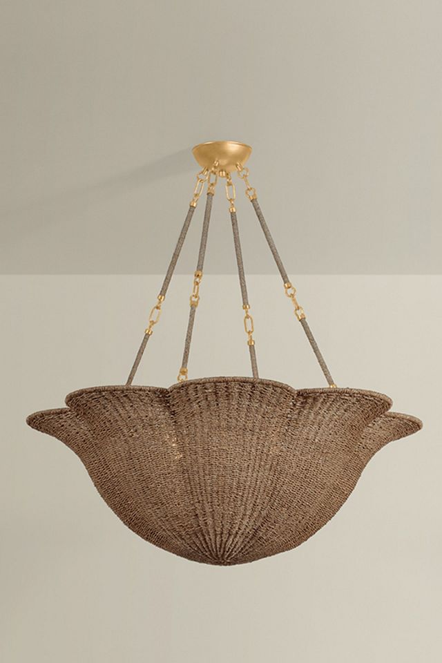 Ardonia Abaca Petal Bowl Chandelier #3