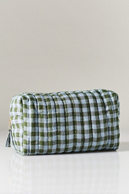 Piglet In Bed Cosmetic Pouch In Blue