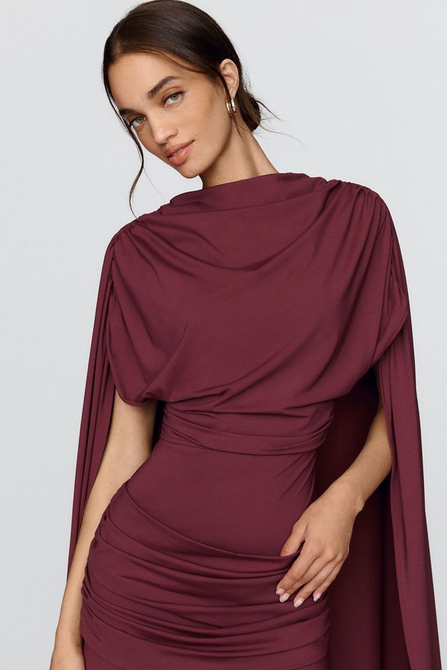 Siempre Jersey Draped Maxi Dress #1