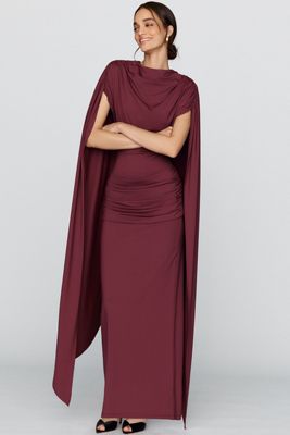 Siempre Jersey Drapiertes Maxikleid