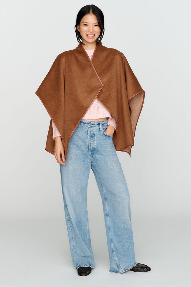 Roffe Faux Suede Poncho #3
